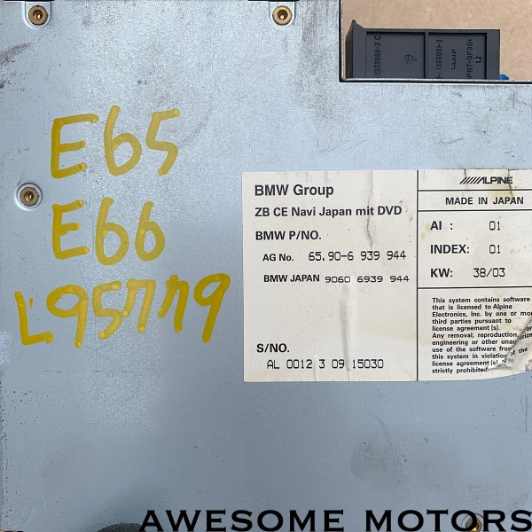 BMW 735i E65 E66 dvd 네비게이션 6939944
