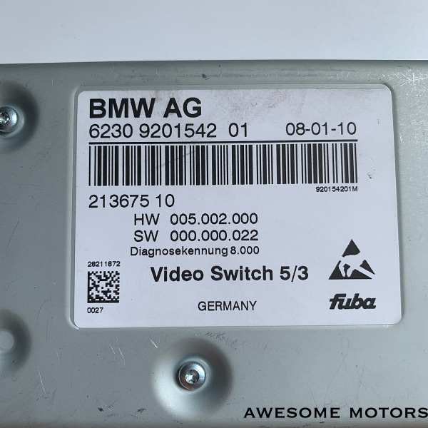 BMW 7시리즈 F01 F02 비디오 모듈 9201542 9254343