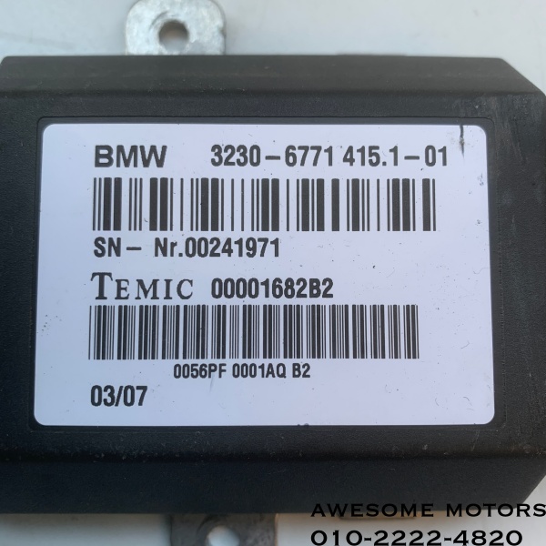 bmw 7시리즈 e65 e66 스티어링 컬럼 컨트롤 모듈 6771415 6788716