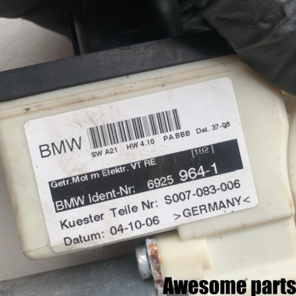 BMW X3 E83 조수석 앞 윈도우 모터 FR 6925964
